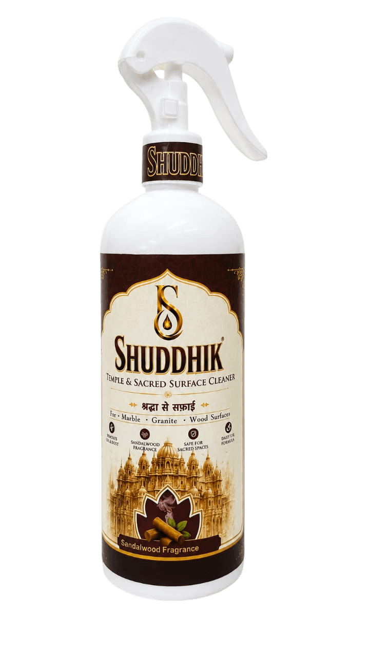 SHUDDHIK bottle front — temple & sacred surface cleaner