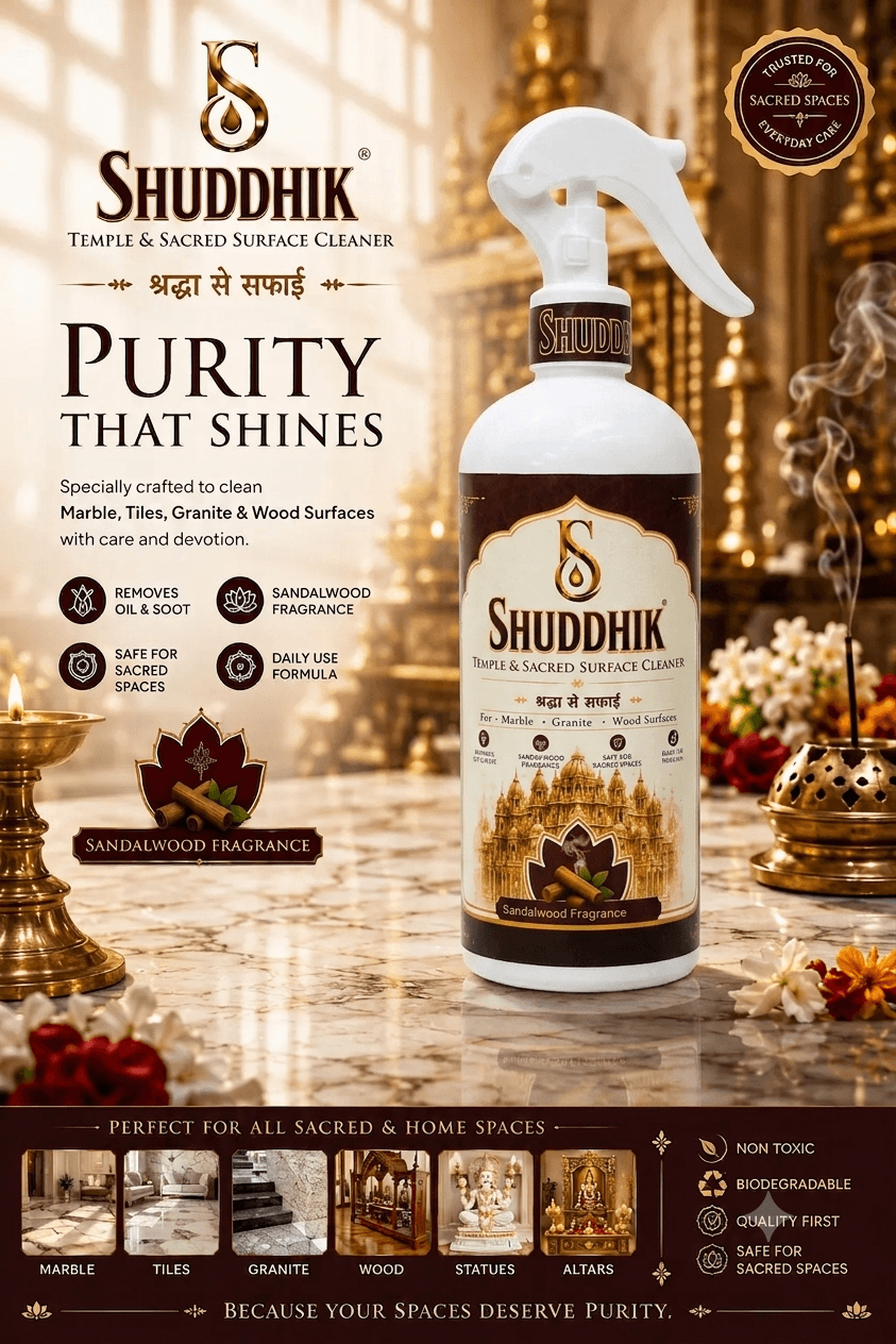 SHUDDHIK Temple & Sacred Surface Cleaner for wood, marble, and granite